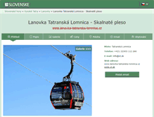 Tablet Screenshot of lanovka-tatranska-lomnica.cz